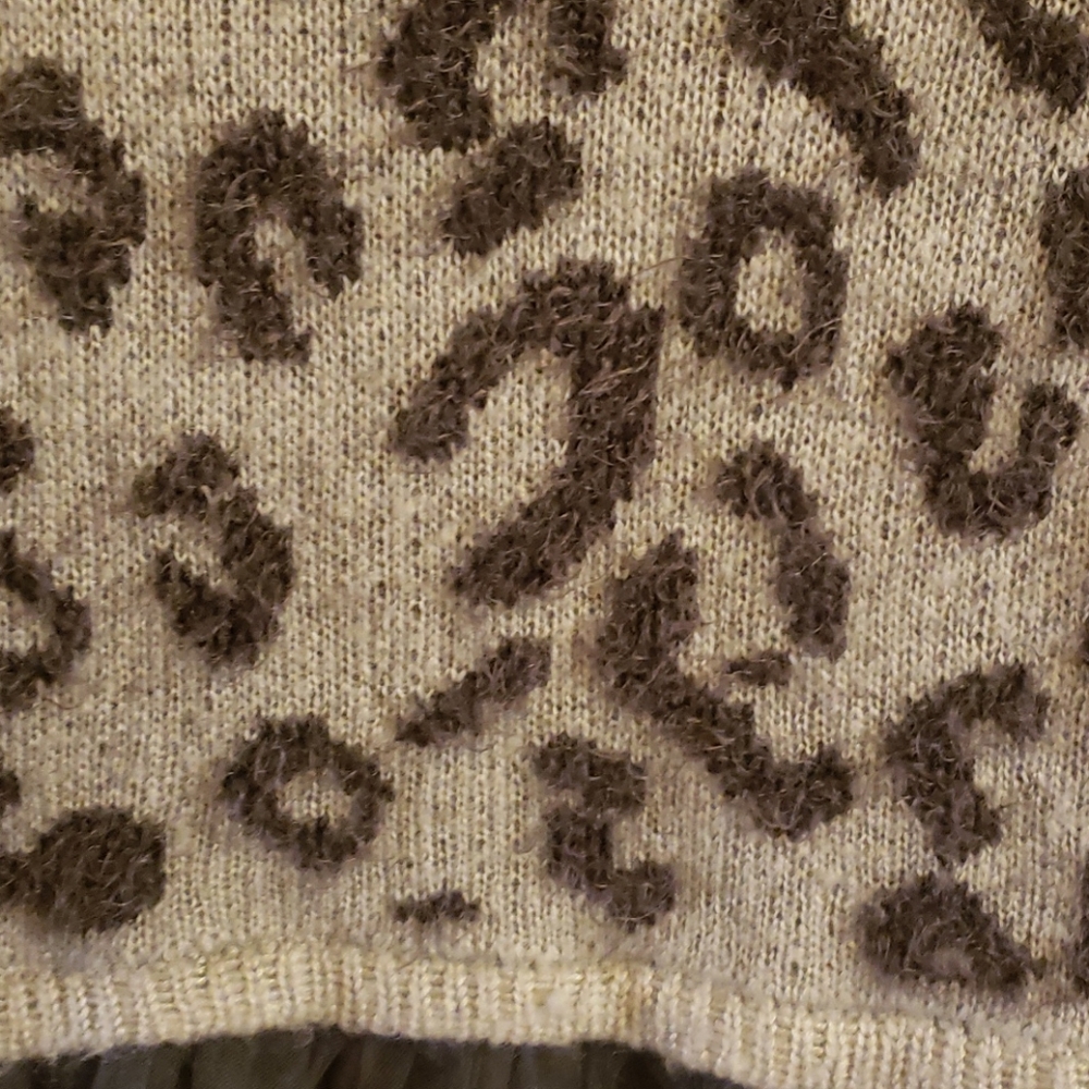 Art Class black gray leopard print sweaterdress 5T - Picture 3 of 6